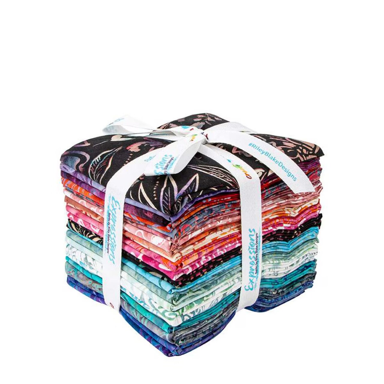 Expressions Batiks Fat Quarter Bundle in Chalk and Charcoal C by Riley Blake Designs for Riley Blake (FQ-23074C-24)